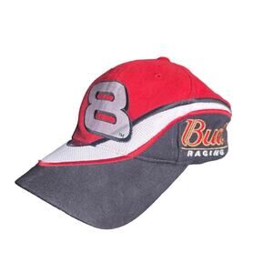 Dale Earnhardt Jr Hat Cap Adult Snap Back Red Nascar Chase Authentics